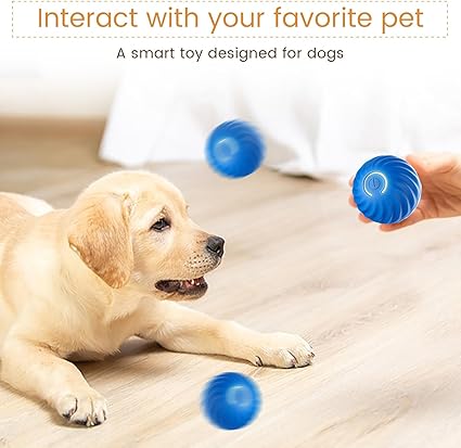 Dog Toy Ball Automatic Moving Bouncing Rolling Ball USB Smart puppy Interactive Dog Chew Toy Ball