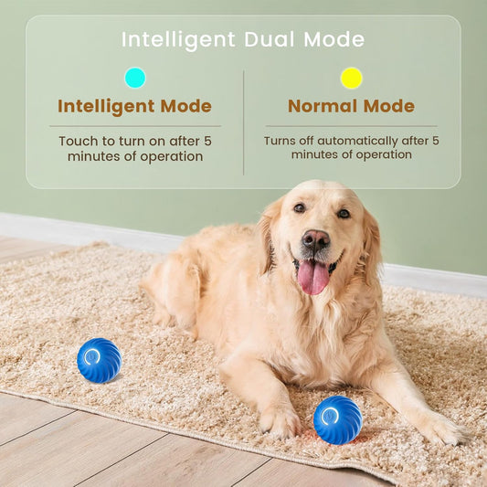 Dog Toy Ball Automatic Moving Bouncing Rolling Ball USB Smart puppy Interactive Dog Chew Toy Ball